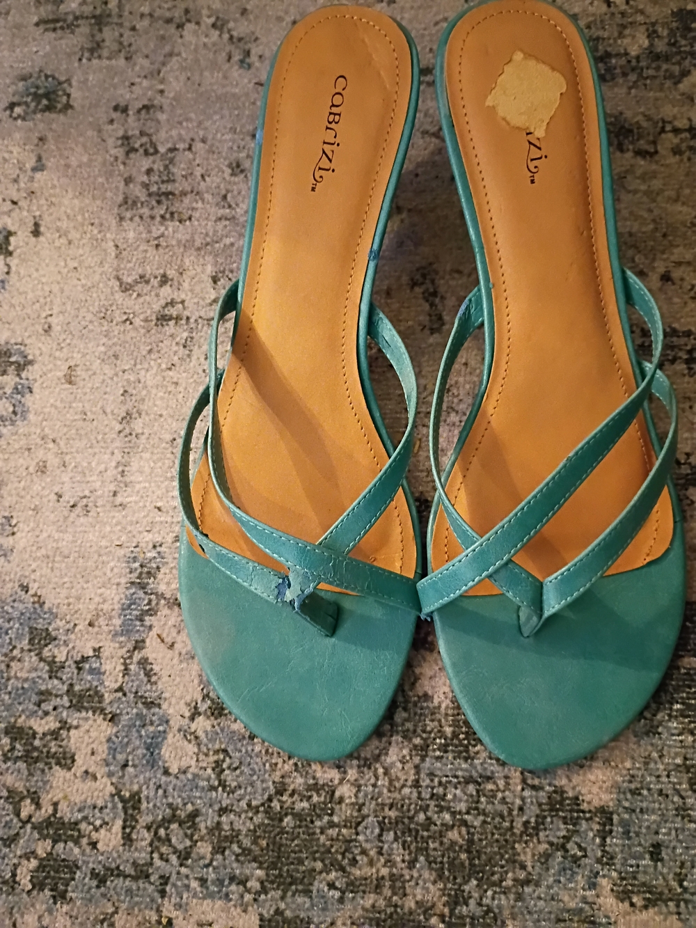 Cabrizi Cross-Strap Slide Sandals - Women's Size 11